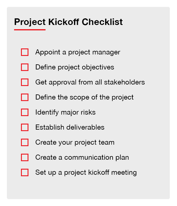 The 9Step Checklist for Kickass Project Kickoffs
